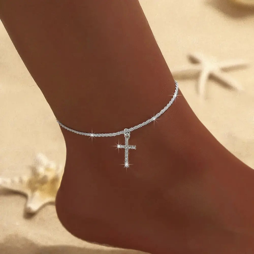 GR | Gold/silver anklet for women