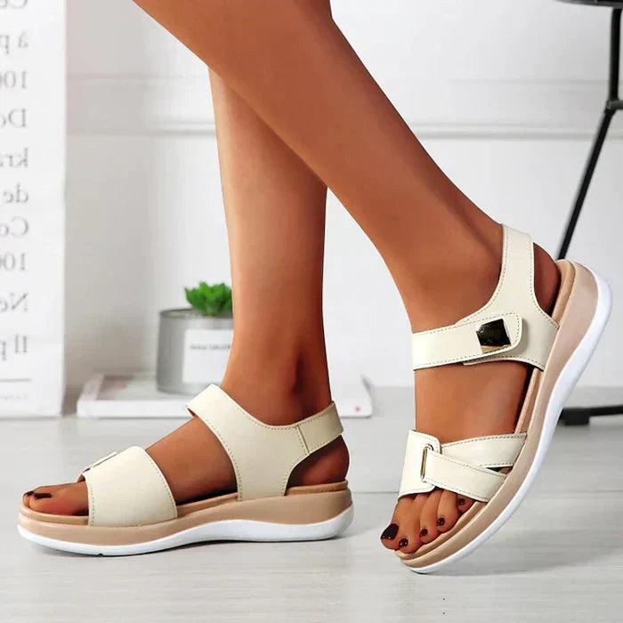 GR | Orthopedic flat sandals with adjustable straps