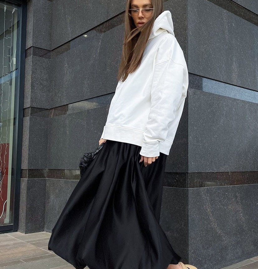 GR | Long Spring Skirts Pleated