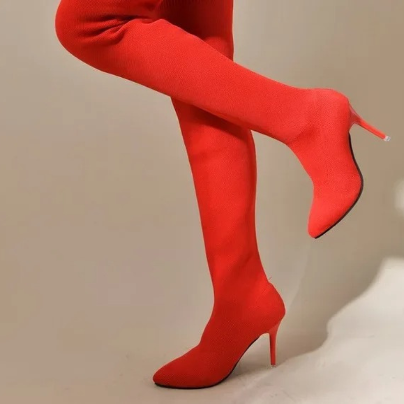 GR | Over-the-knee stretch stiletto boots, elegant women's boots