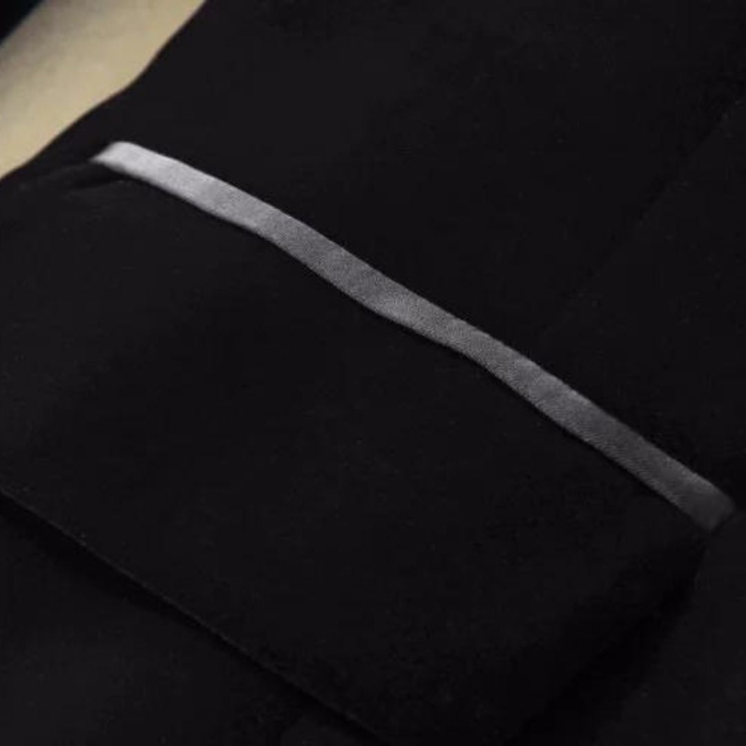 Velvet blazer with satin lapels