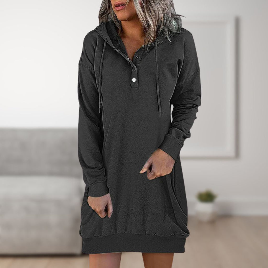 GR Hooded Dress | Trendy Hooded Pullover for Women