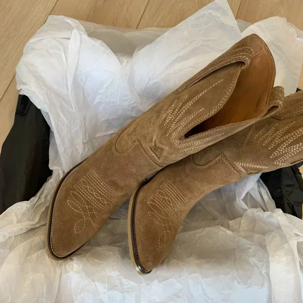 GR | Broderede vintage boots
