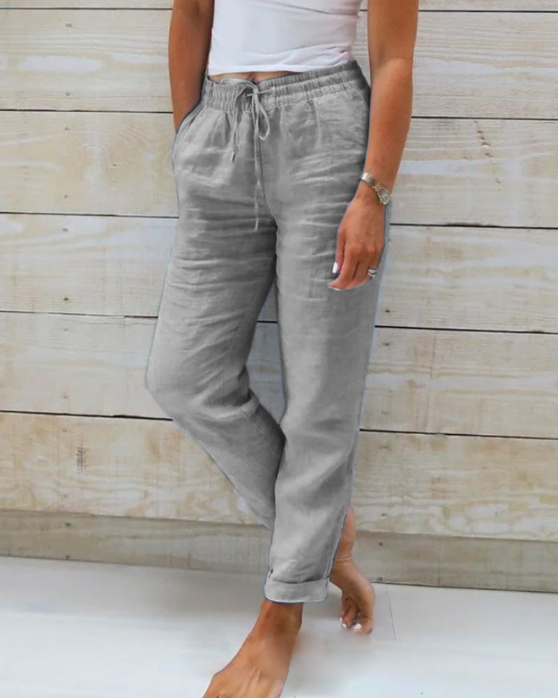GR | Relaxed Fit Leinen Jogger