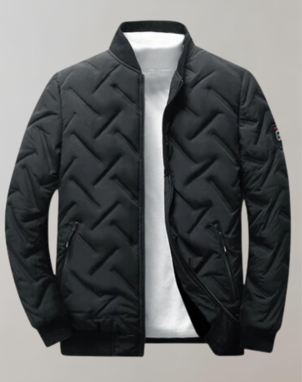 GR | Casual bomber jacket with zipper
