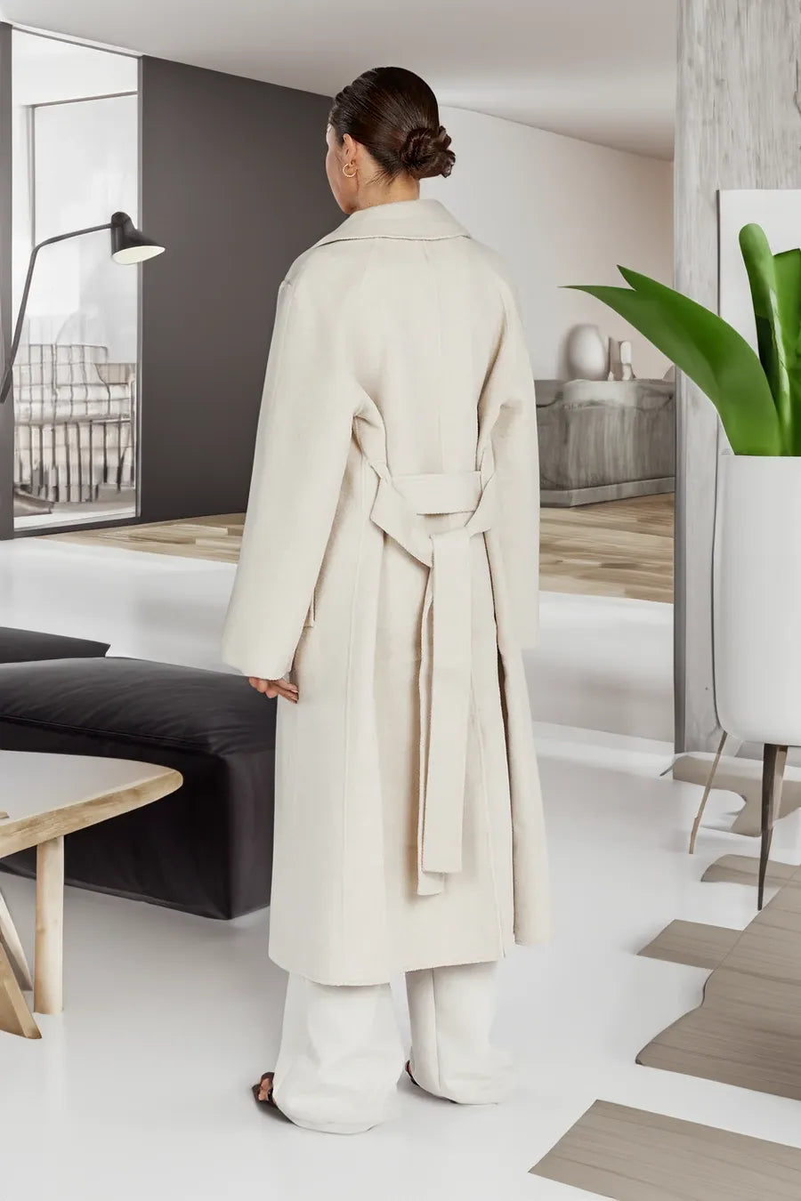 GR Trench Coat | Stylish long women's trench coat in an oversized style