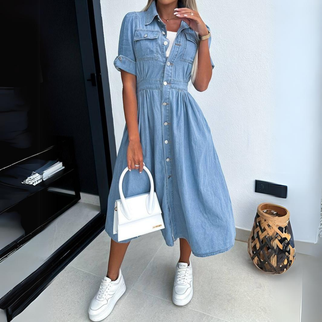 Kim | Trendy denim dress