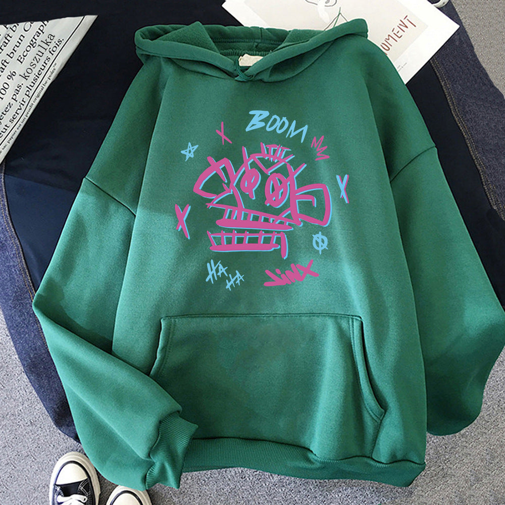GR | Arcane Hoodie Harajuku Style Jinx and Ekko
