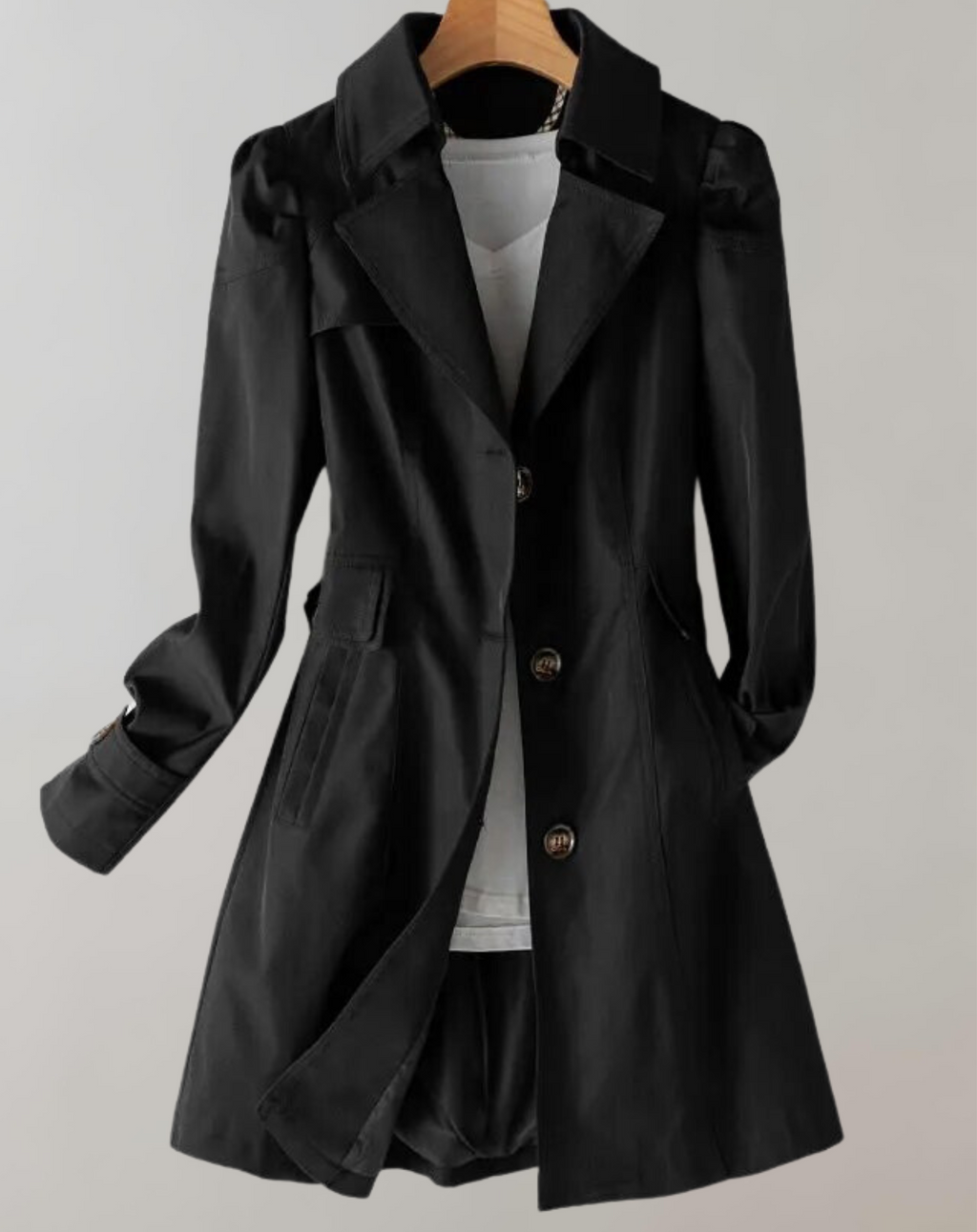 GR | Women's Single-Breasted Trench Coat