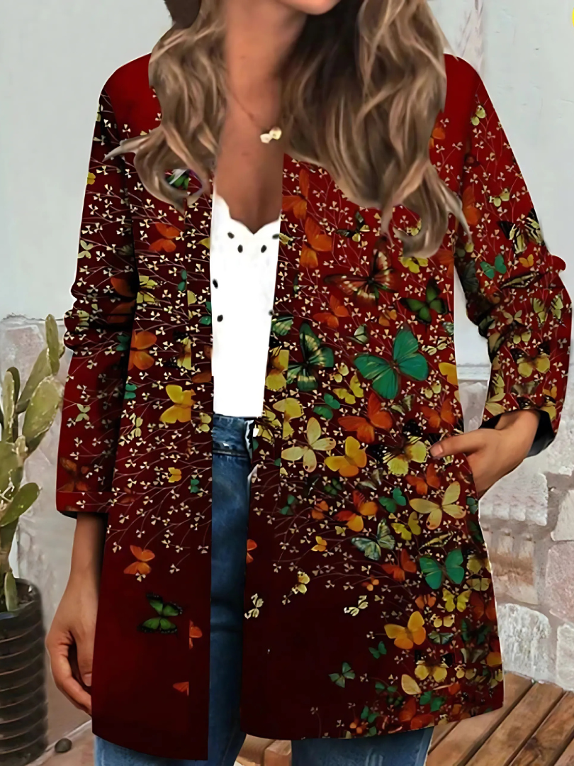 GR | Women's Ethnic Floral Coat Jacket 