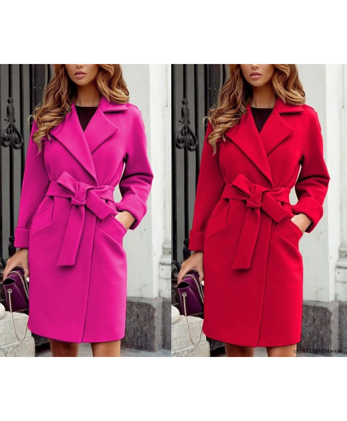 GR | Stylish trench coat with belt