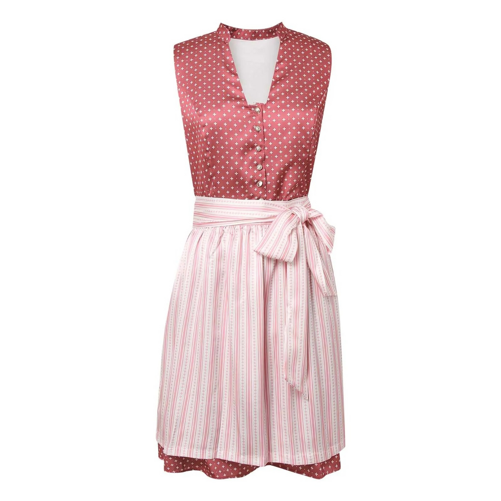 GR | Women's traditional outfit with waist belt and embroidery