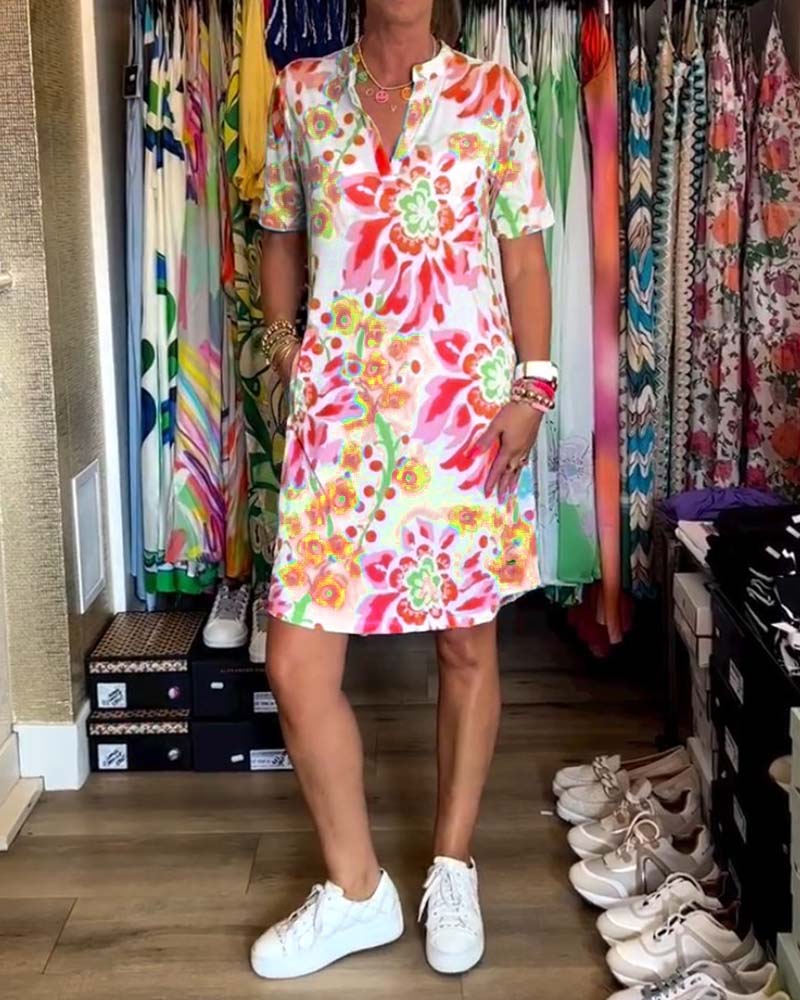 GR | Women's Floral Pattern Dress 