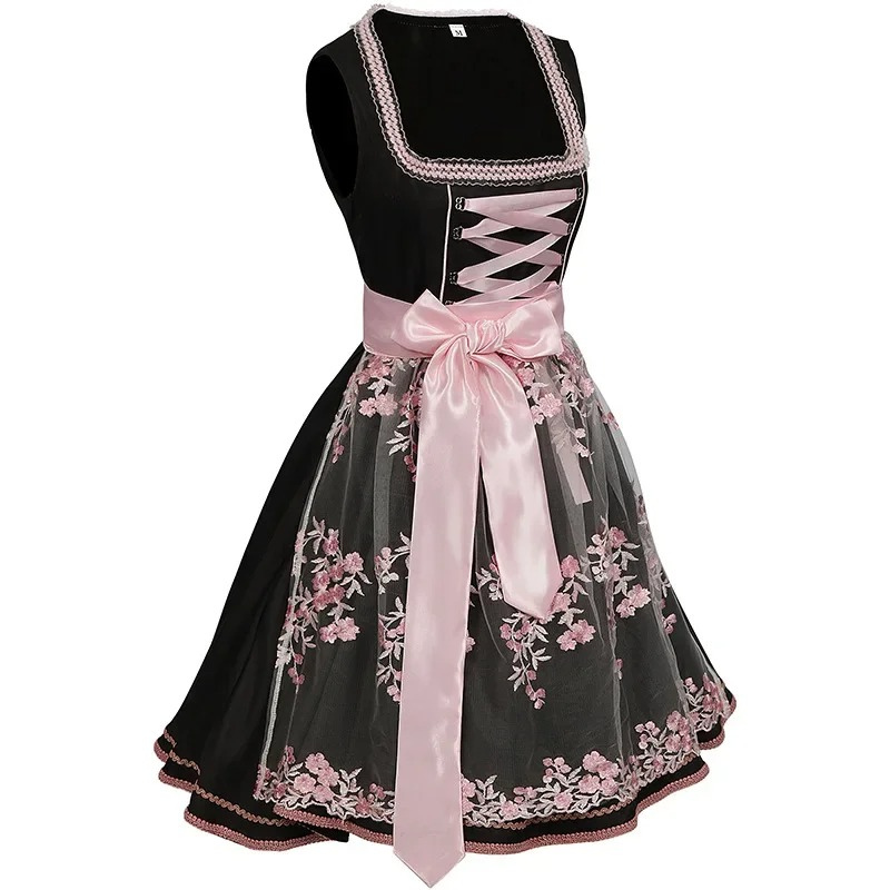 GR | Damen Traditionelles Kleid mit Blumenstickerei