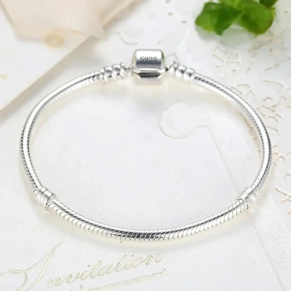 GR | 925 Sterling Silver Charm Bracelet for Women