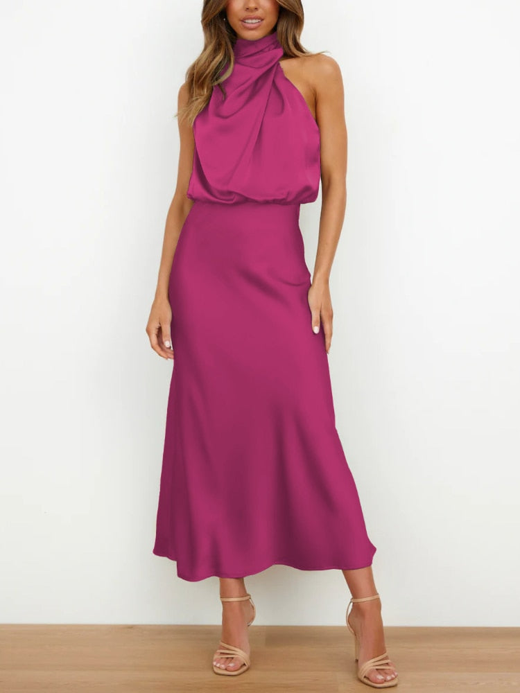 GR | Seidenkleid mit Fleckendesign für Damen