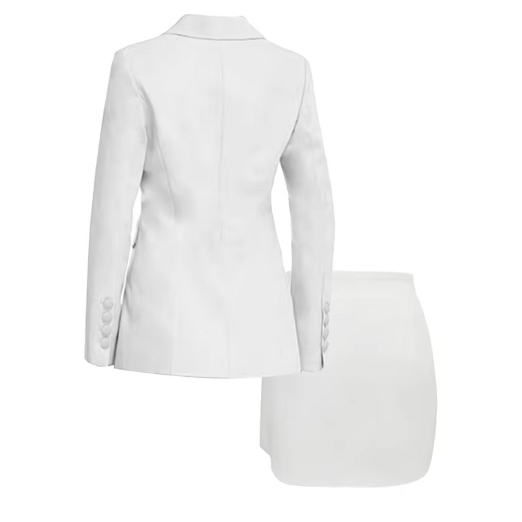 GR | Elegant coat and skirt set