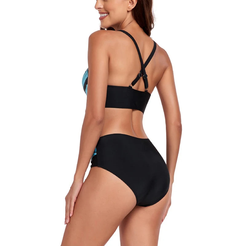 GR | High-waisted bikini set