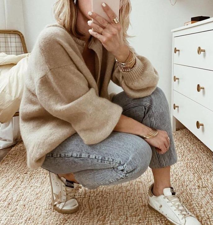 GR | brown women's cardigan