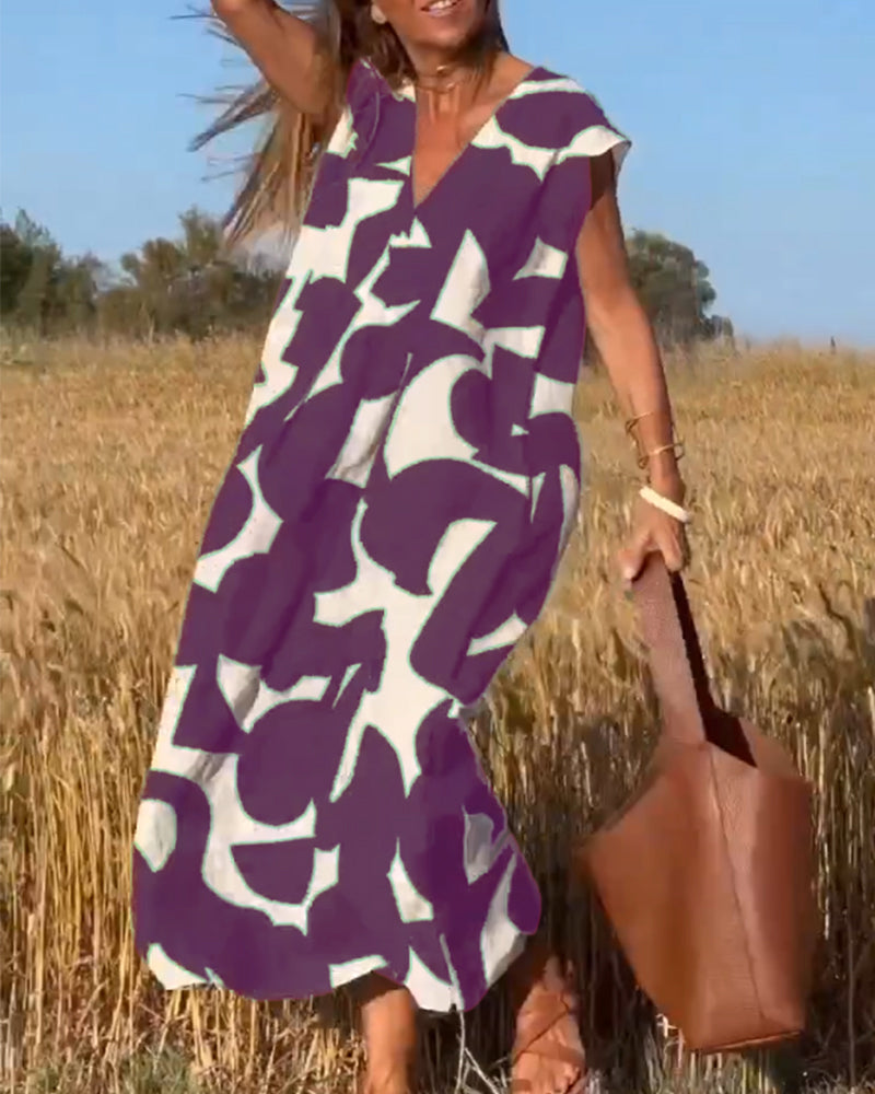 GR | Women's Printed Long Dress 