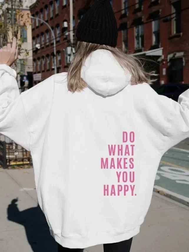 GR - Damen Hoodie - Lässiger Streetstyle mit Schriftzug