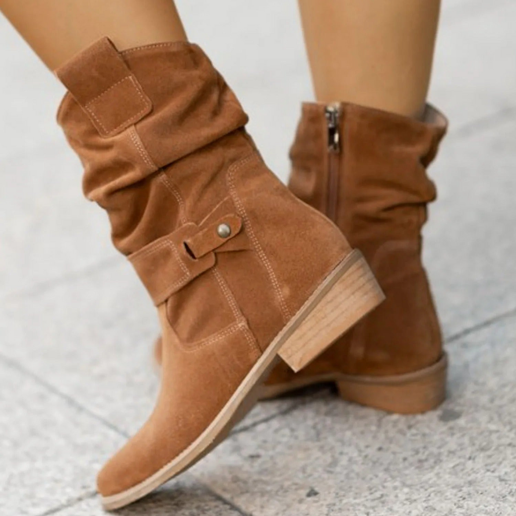 GR | Women's Suede Ankle Boots Elegant Boots For Women