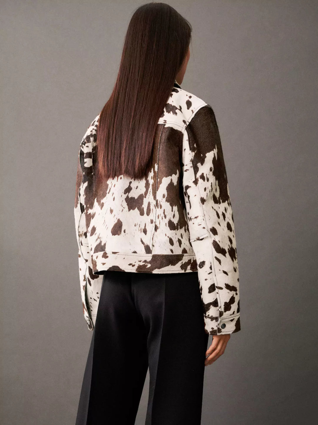 GR | Patterned leather jacket