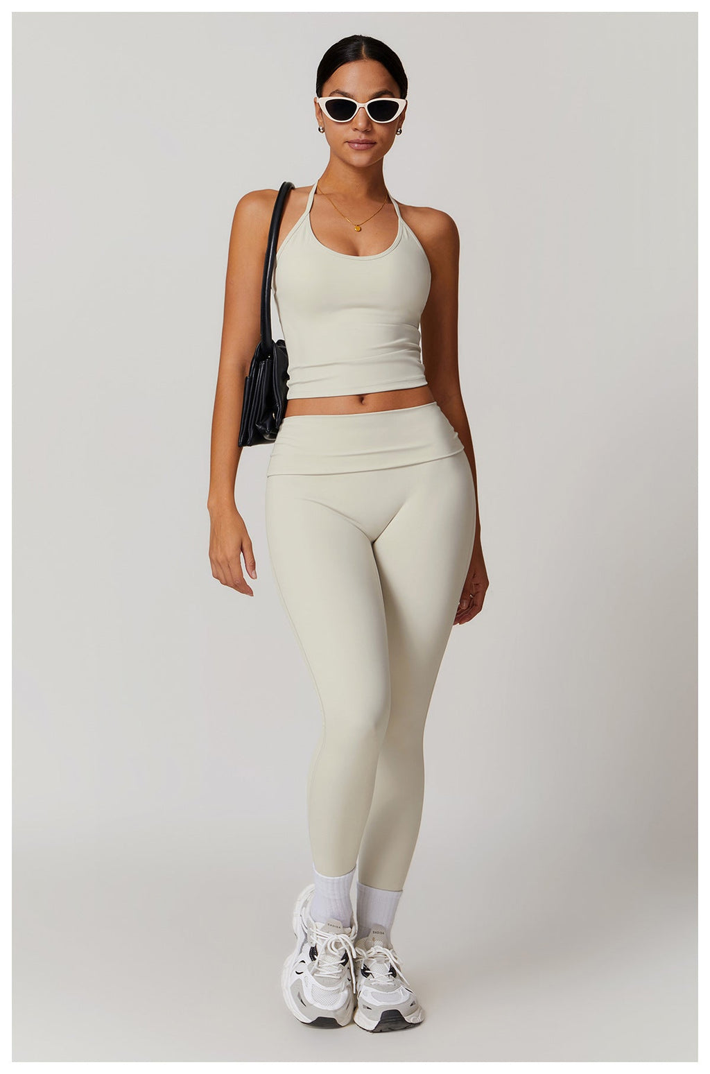 GR | Trendige Fitness Schnell-Trocknend Yoga-Hose mit Falten