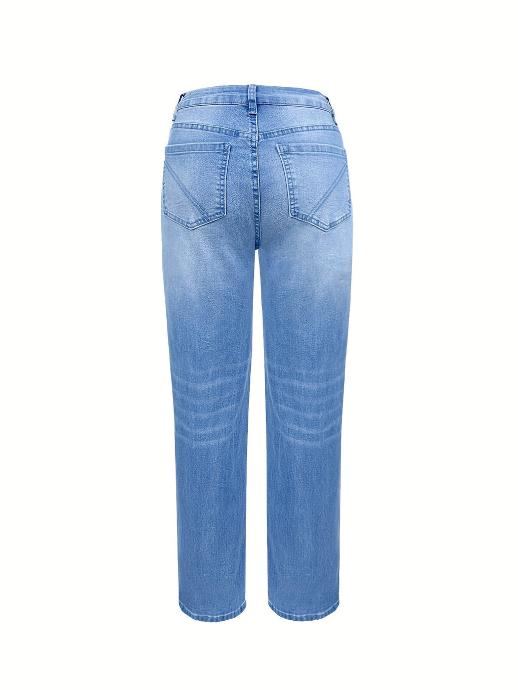 GR | Verwitterte Blaue Damen Stretchjeans