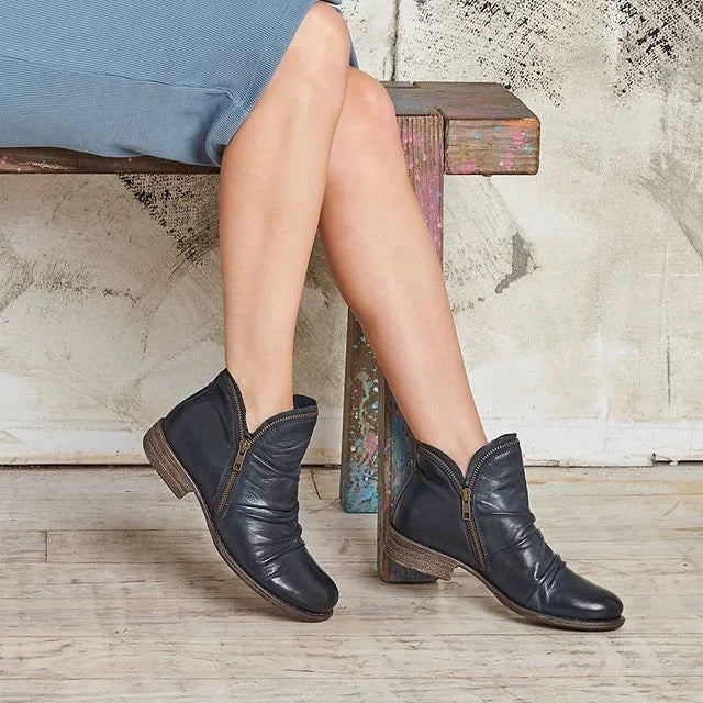 GR - Women's Zipper Ankle Boots