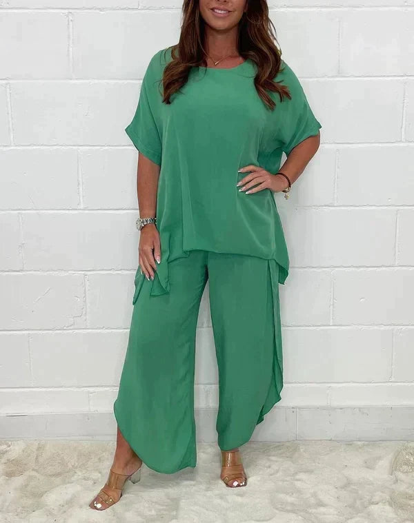 GR | Two-piece suit set with sleeves for women | Stylish and comfortable outfit
