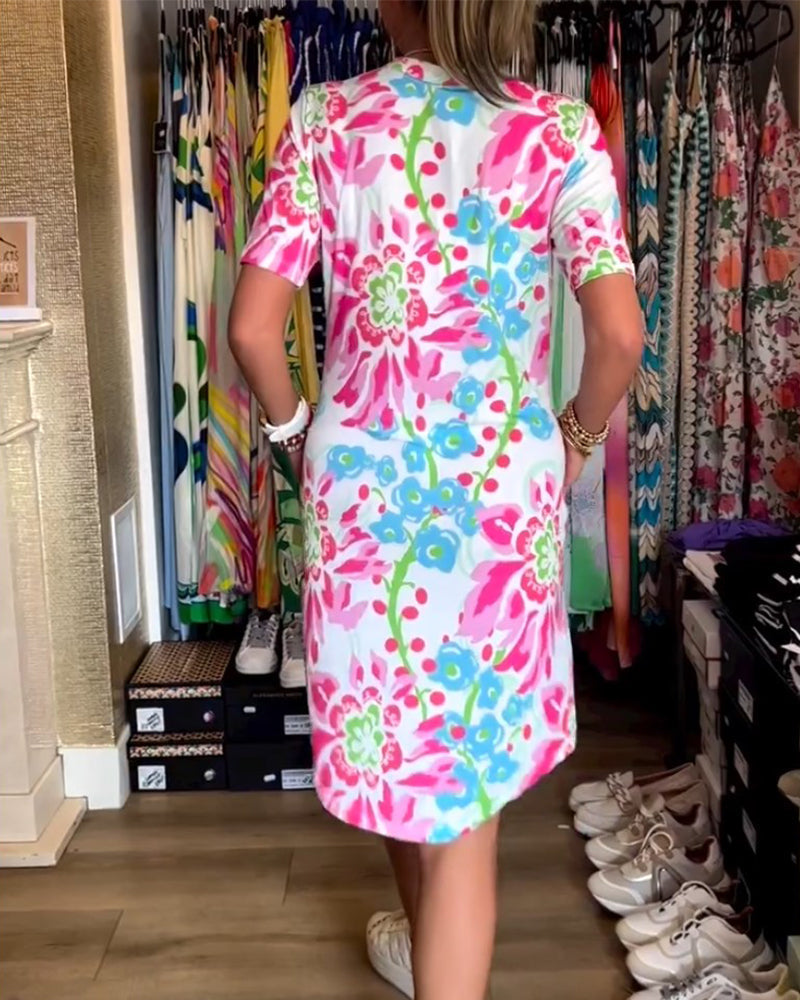 GR | Women's Floral Pattern Dress 