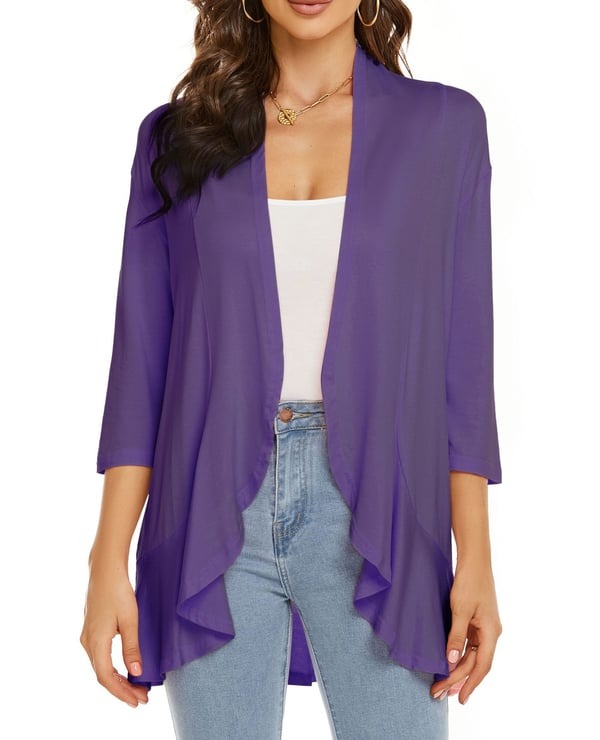 GR | Elegant open-front women's jacket