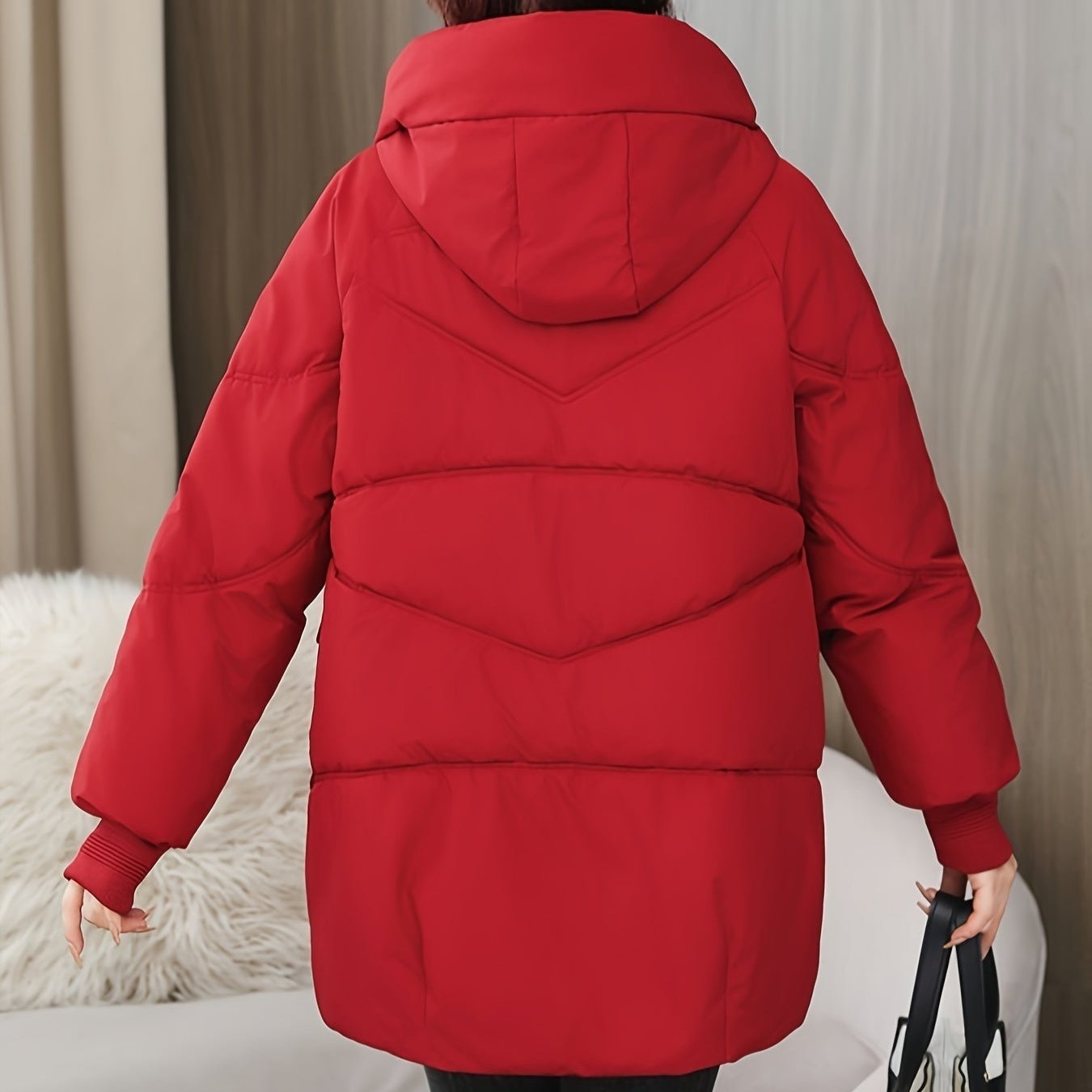 GR | Stylish Winter Casual Long Puffer Jacket for Women