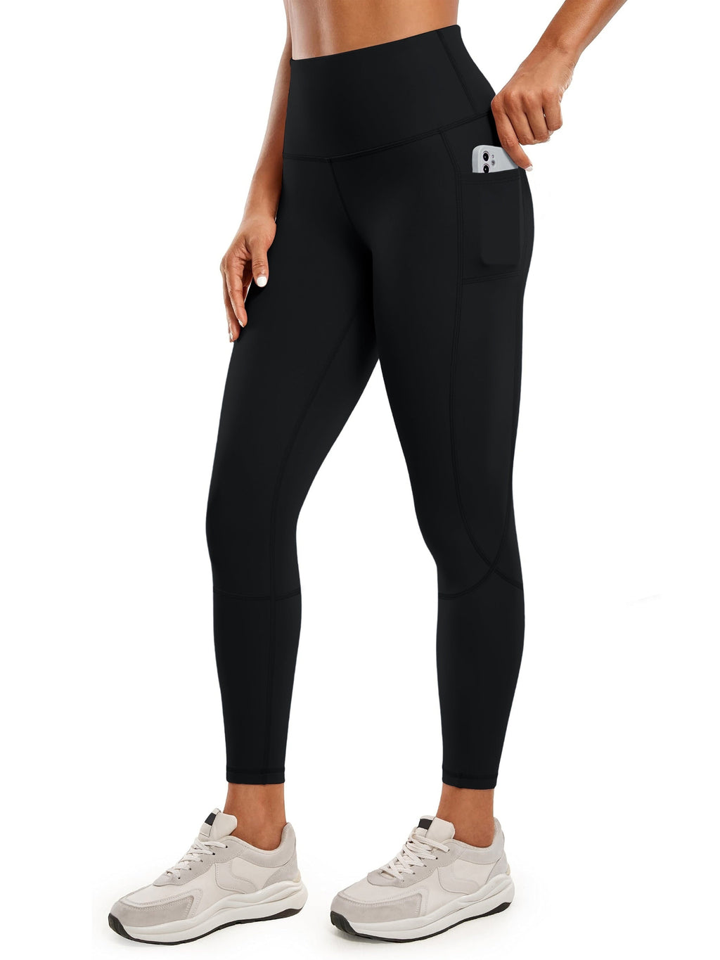 GR  | Schnell Trocknende Damen Yogalegging Mit Hohem Bund Und Tasche