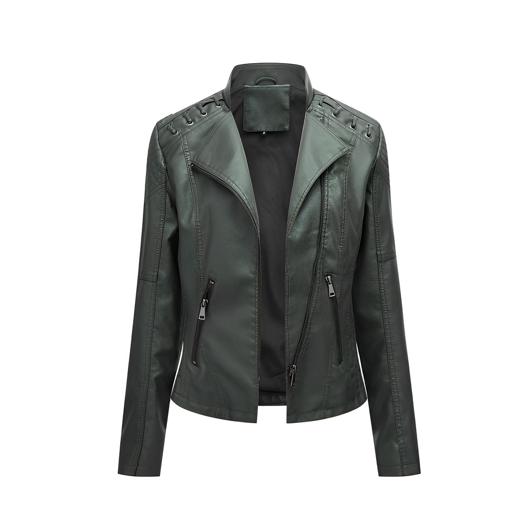 GR Allrounder: The ElegantAura leather jacket