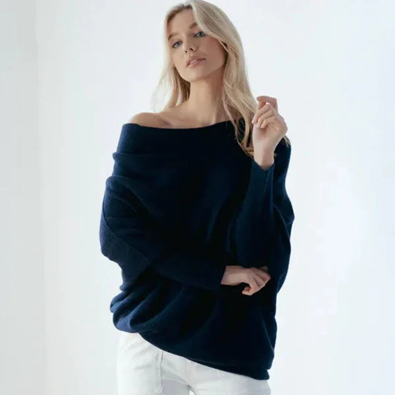 GR | Luxury Open Neck Pullover Sweater