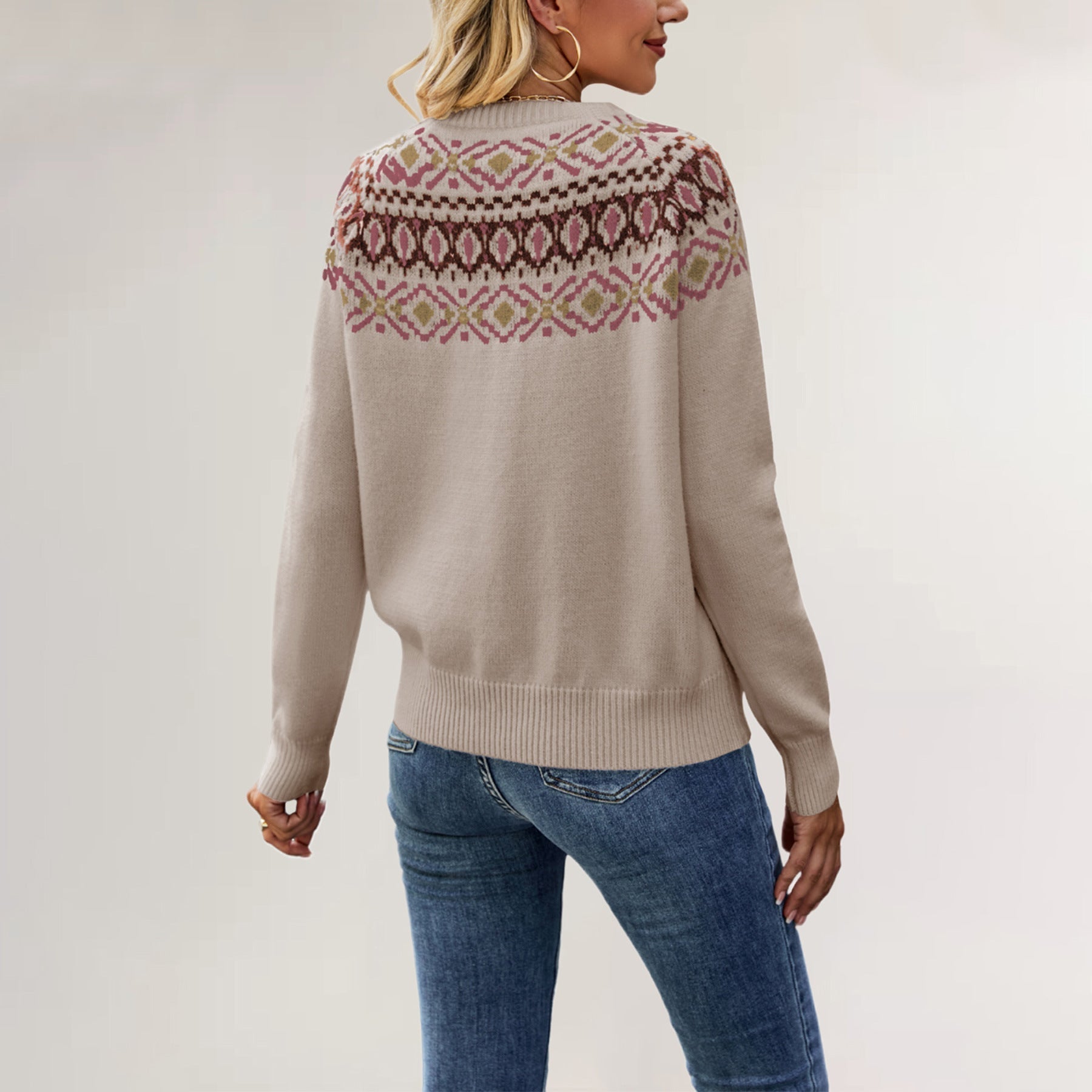 GR | Weinlese Strickpullover