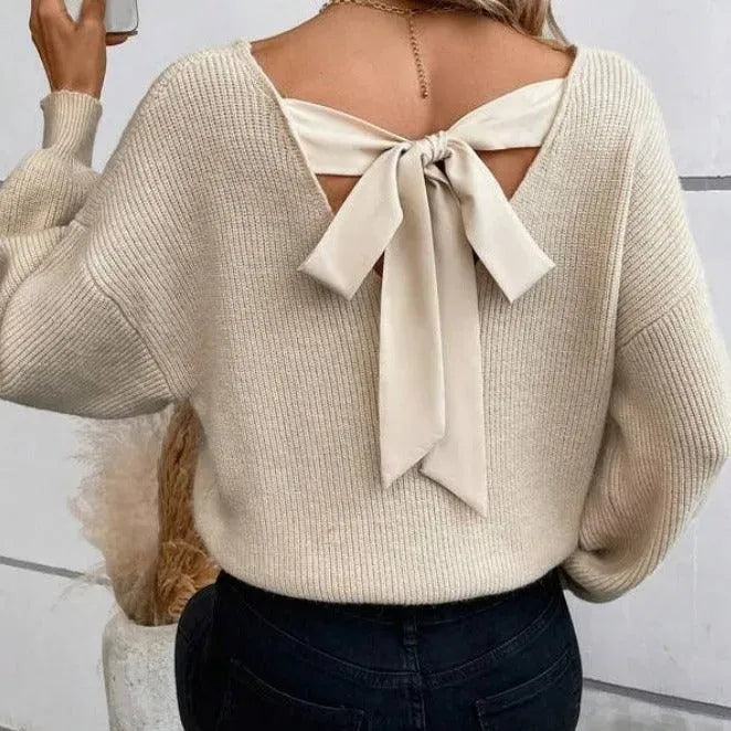 GR | V-neck breide trui