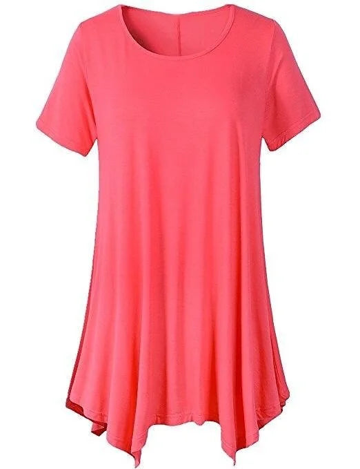 GR | Summery loose fit T-shirt with short sleeves