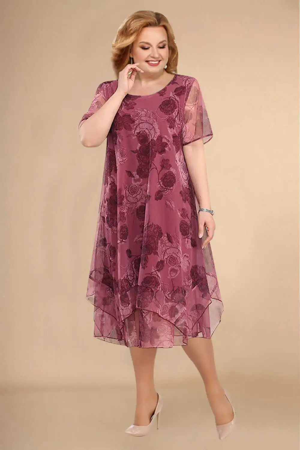 GR | Floral chiffon dress