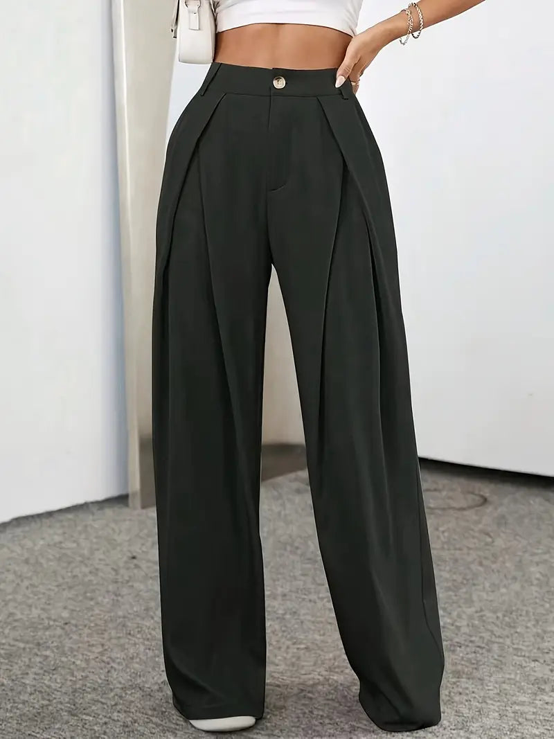 GR | Schicke Herbst Hohe Taille Plissee Hose für Frauen