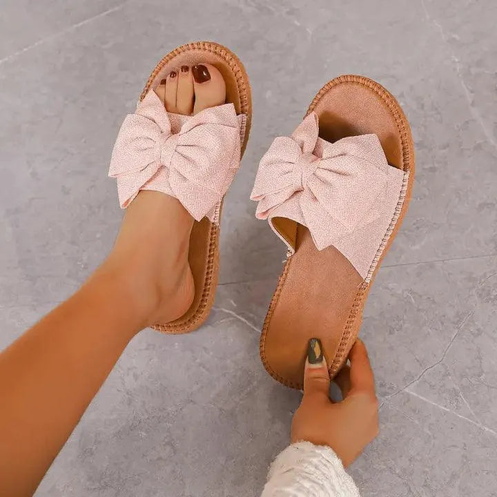 GR | Comfortable Chic Flat Shoes with Bow