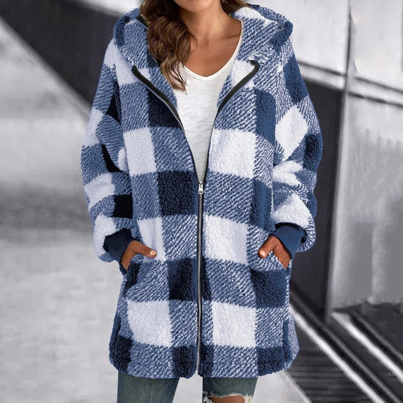 Checkered coat