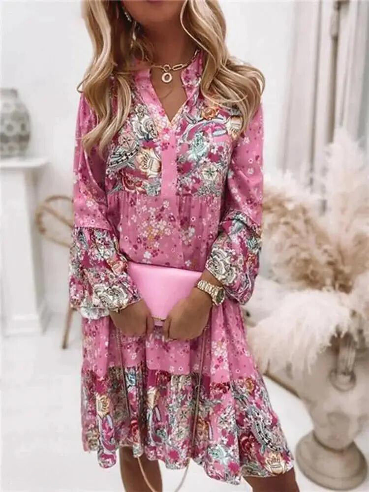 GR - Floral Elegance Flower Dress