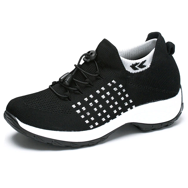 GR | Breathable Slip-on Sneakers with Adjustable Laces for Women