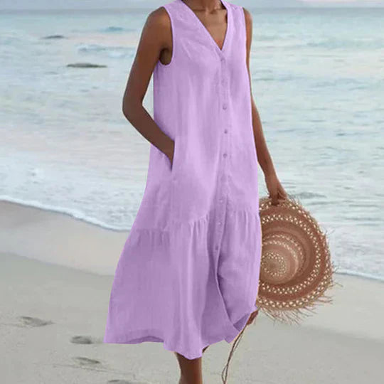 GR | Soft Pink Linen Dress
