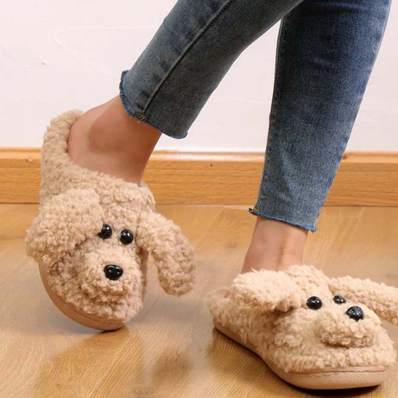 GR | Cartoon Dog Plush Slippers