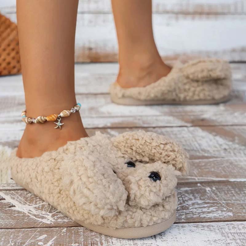 GR | Cartoon Dog Plush Slippers