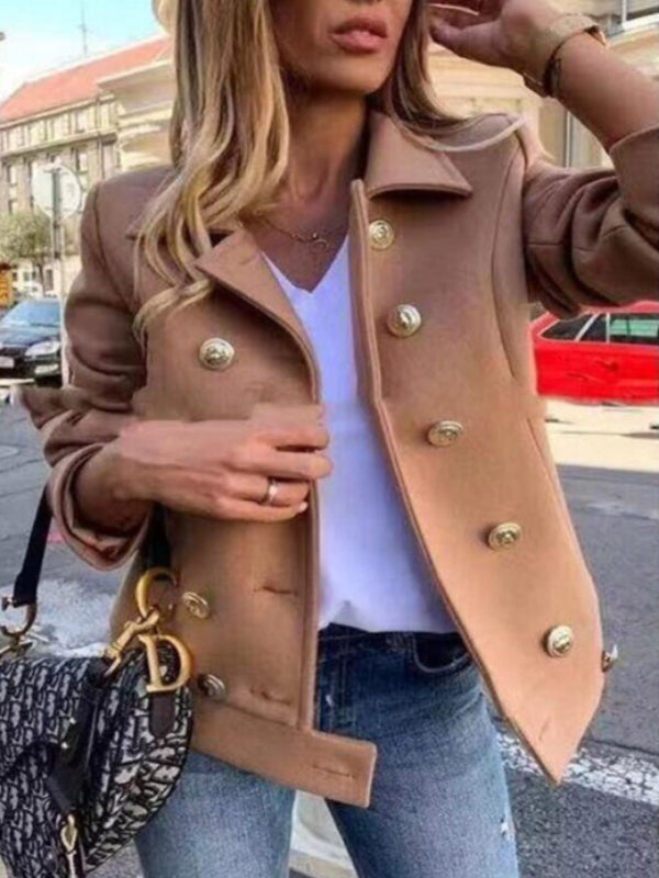 GR - Short designer jacket with gold buttons